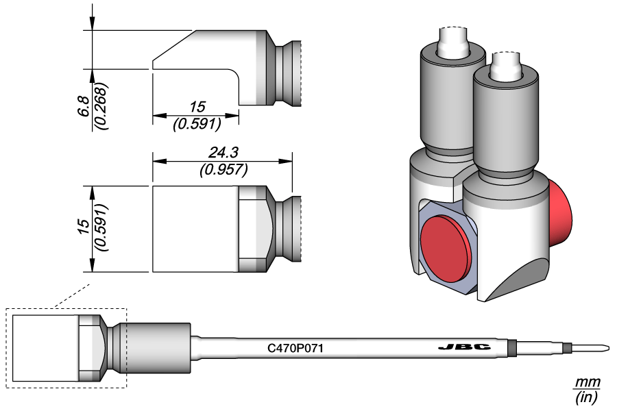 C470P071 - Blade Cartridge 15 x 15